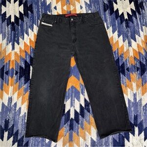 VTG U.S. POLO ASSN. Men 38X32 Black Denim Carpenter Jeans Baggy Skater Pants